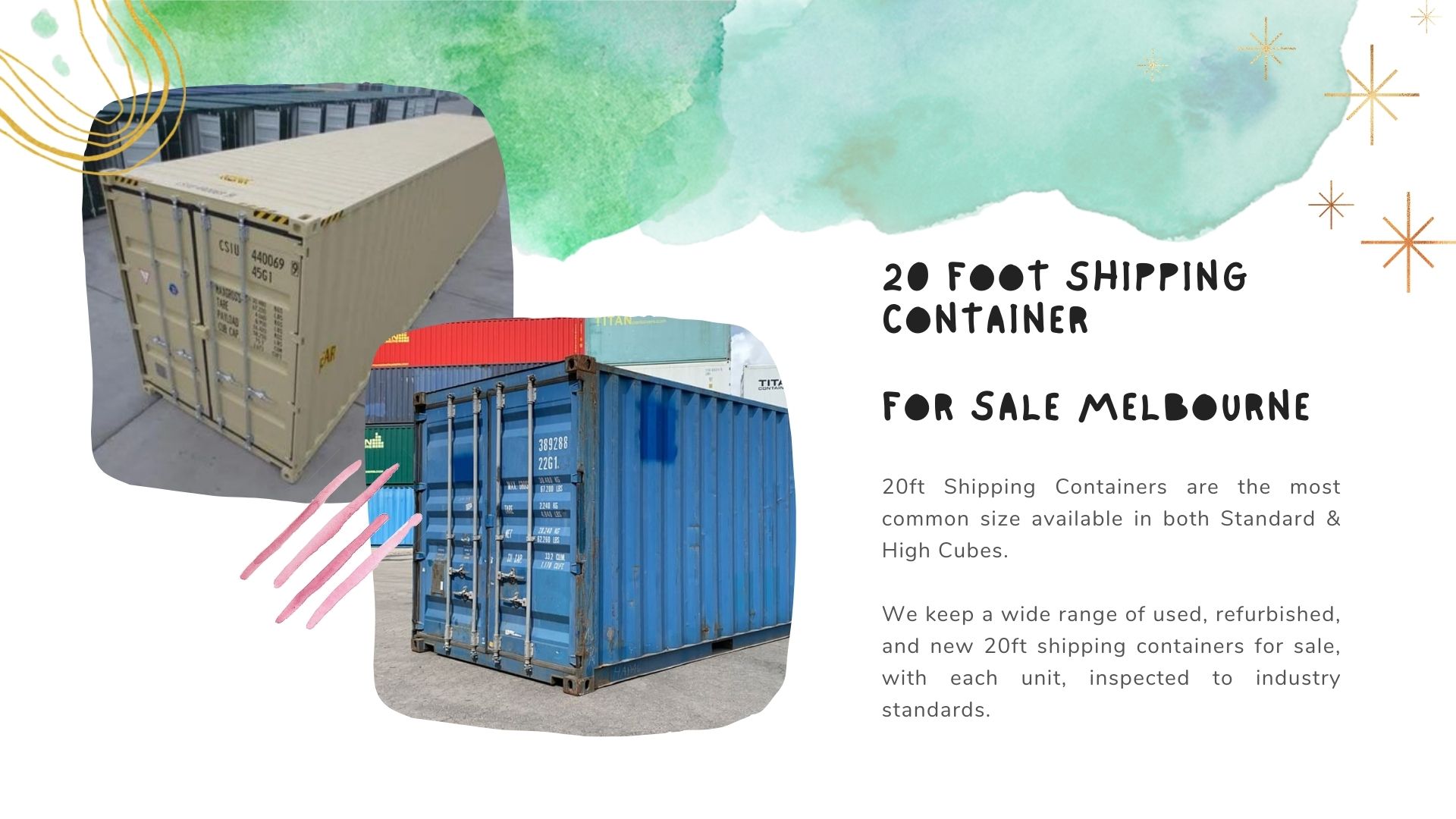 20 foot shipping container for sale melbourne
